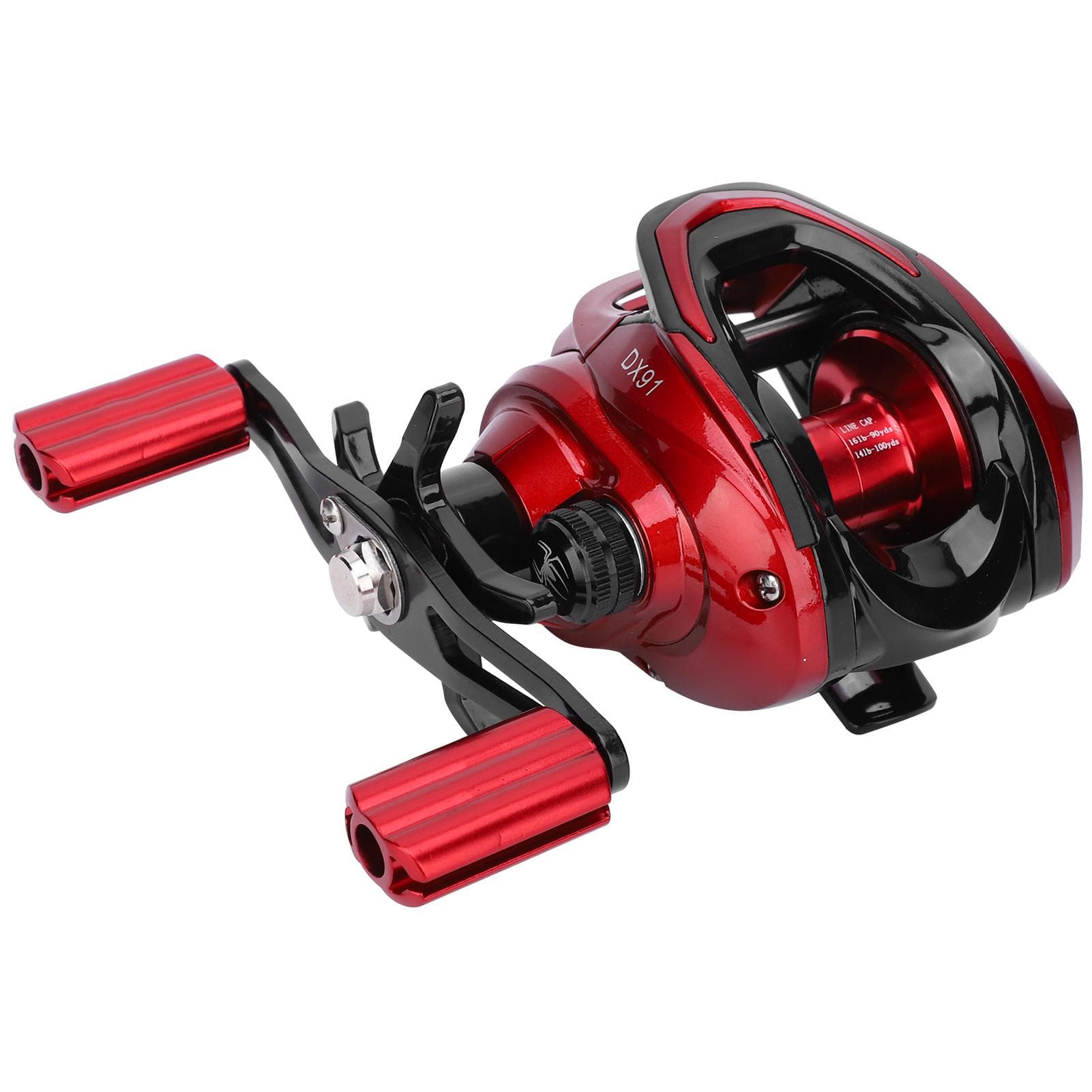 Baitcasting Fishing Reel 6 Gear Centrifugal Magnetic Dual Brake Spinning Reel 18+1 Bearing(Left