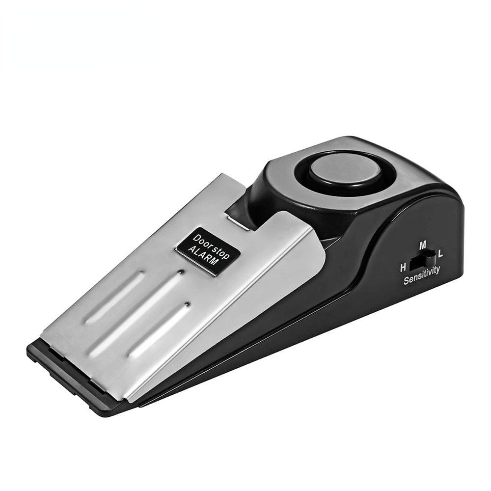 Wireless Door Stop Alarm System 120dB Loud Home Security Anti-Theft Door Block System Portable Doorstop Alarm