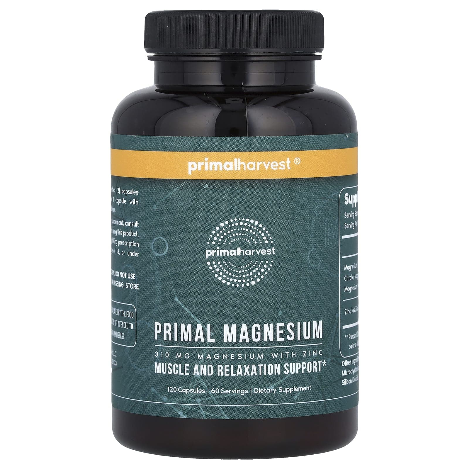 Primal Harvest, Primal Magnesium, 310 mg, 120 capsules (155 mg per capsule)