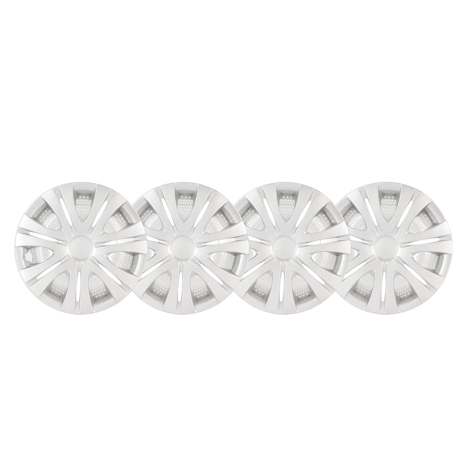4 Pcs 13 Inch Wheel Hub Cap Silvery Wheel Hub Rim Cover Universal Fit for Most Cars Trucks Vans