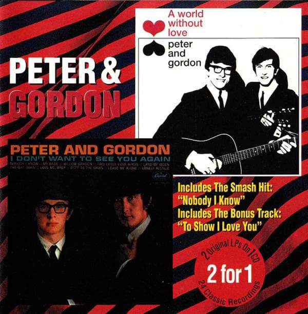 CD PETER GORDON A World Without Love I Dont Want COL2717 Collectables 1998 US Pop Used