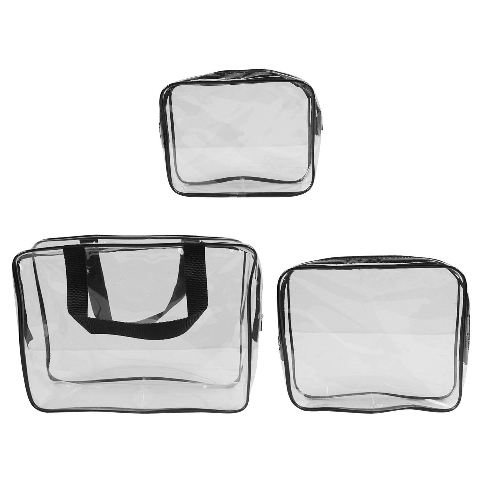 Clear Cosmetic Bag PVC Transparent Waterproof Large Capacity Portable Makeup Bags Travel Storage