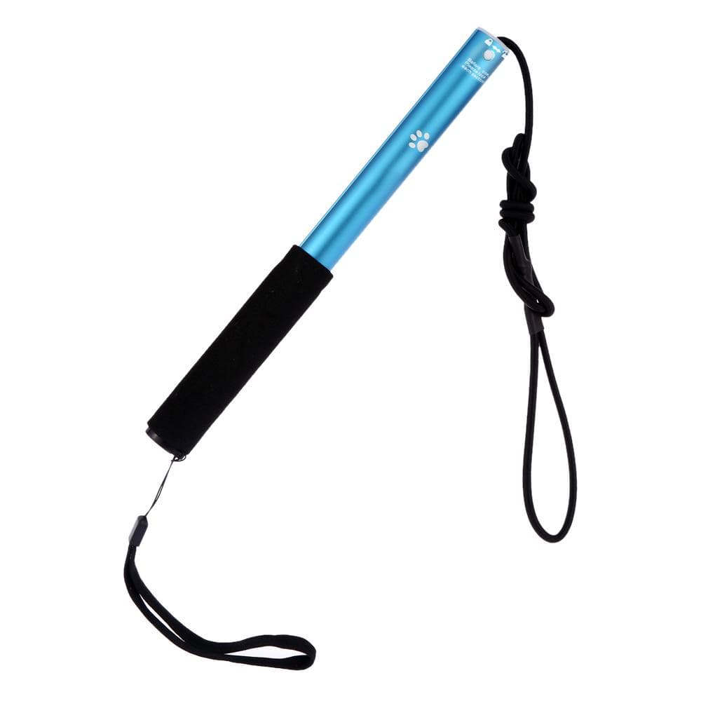 Extendable Dog Puppy Teaser Pole Wand Outdoor Interactive Pet Dog Flirt Pole Training Exercise Rope L blue