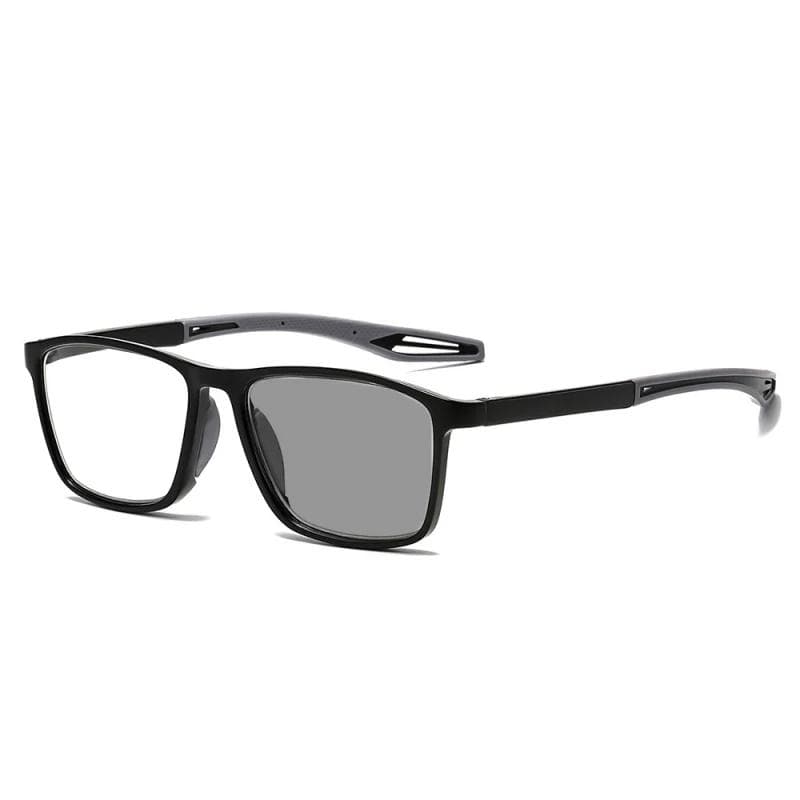 Ultralight TR90 Photochromic Reading Glasses Unisex Men Presbyopia Eyewear Vintage Outdoor Sports Sunglasses with Degrees 0~+4.0 +2.0