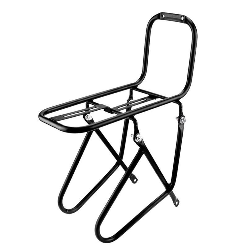 Bicycle Front Rack MTB Bike Steel Carriers Rack Pannier Rack Stand Up to 15KG/33lbs Load Capacity black