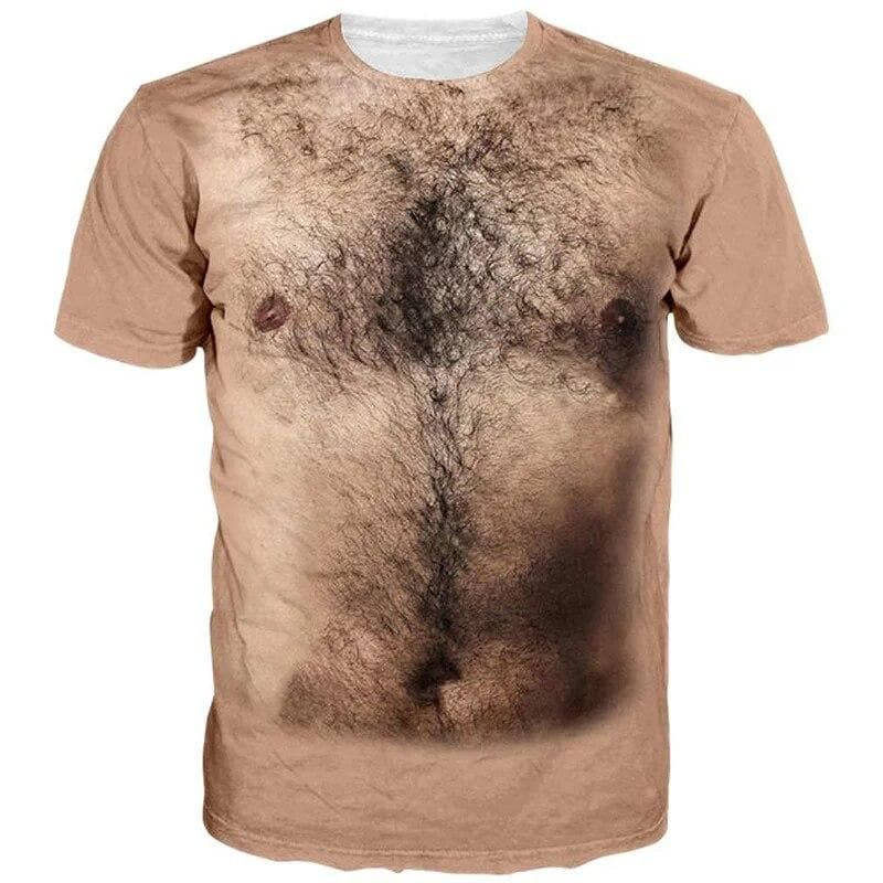 Fashion Funny Six-pack Abs Muscle Tattoos T Shirt for Men Round Neck Short Sleeve Tees Cool Streetwear 3D Printed t-shirt XL