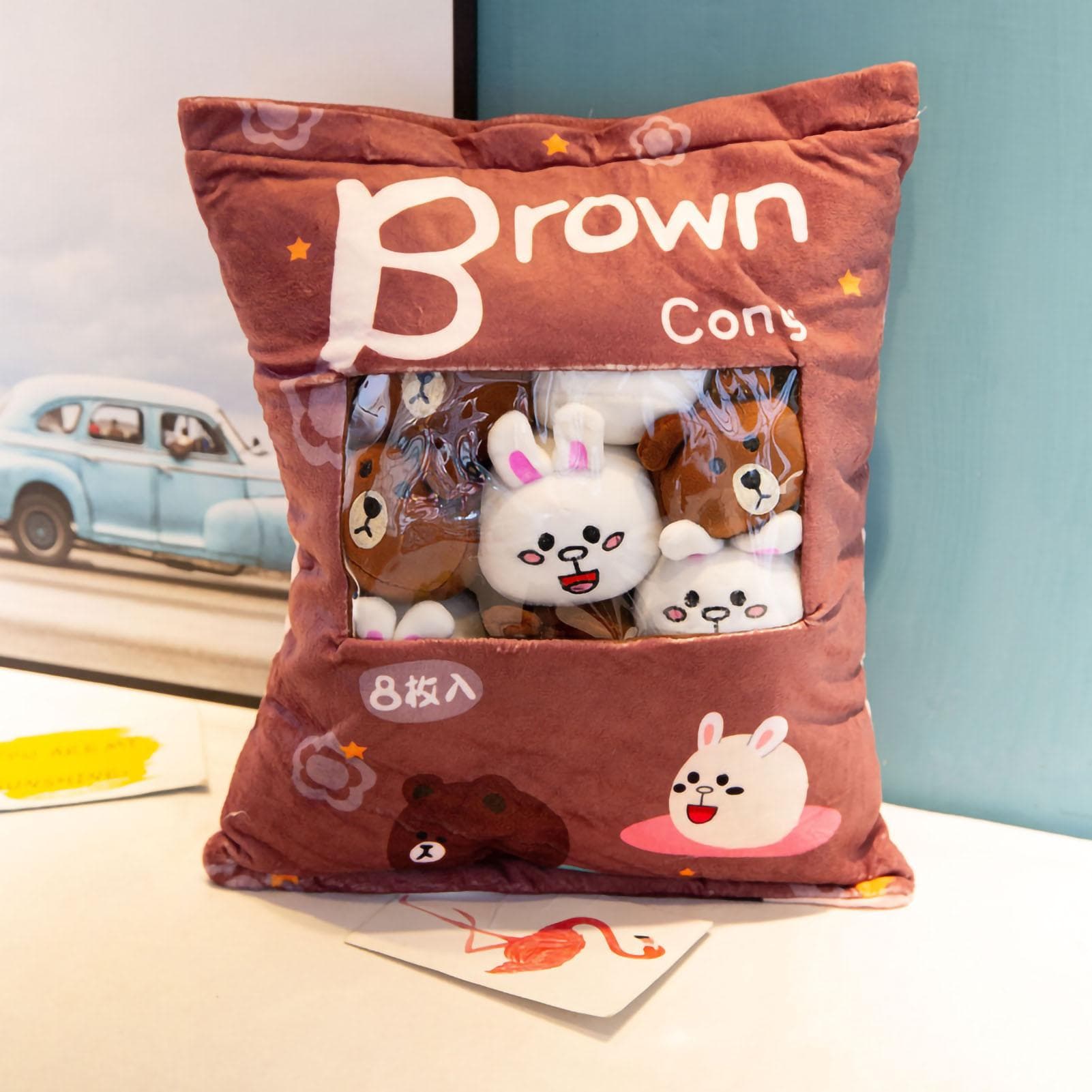 Plush Pillow Cushion Cute Throw Pillow Removable Stuffed Animal Toys Cushion for Decoration Gifting 35?50