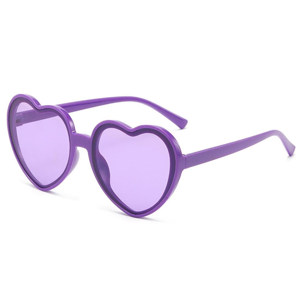 Retro Heart-Shaped Sunglasses UV400 Protection for Women Summer Party Cosplay Halloween Glasses