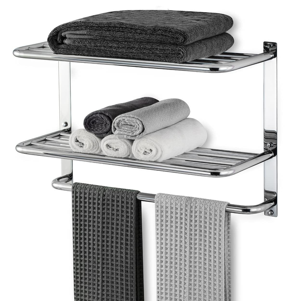 Bathroom Towel Rack SUS 304 Stainless Steel Bathroom Towel Rack Wall Mounted Towel Rack Bright