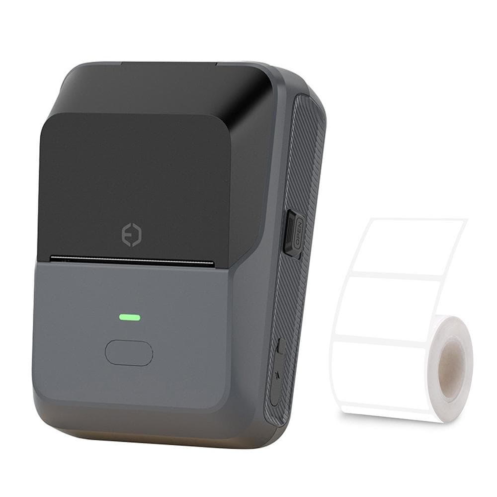P2 Label Maker Machine 57mm Pocket Thermal Sticker Printer for Organizing Adhesive Tag DIY Date grey