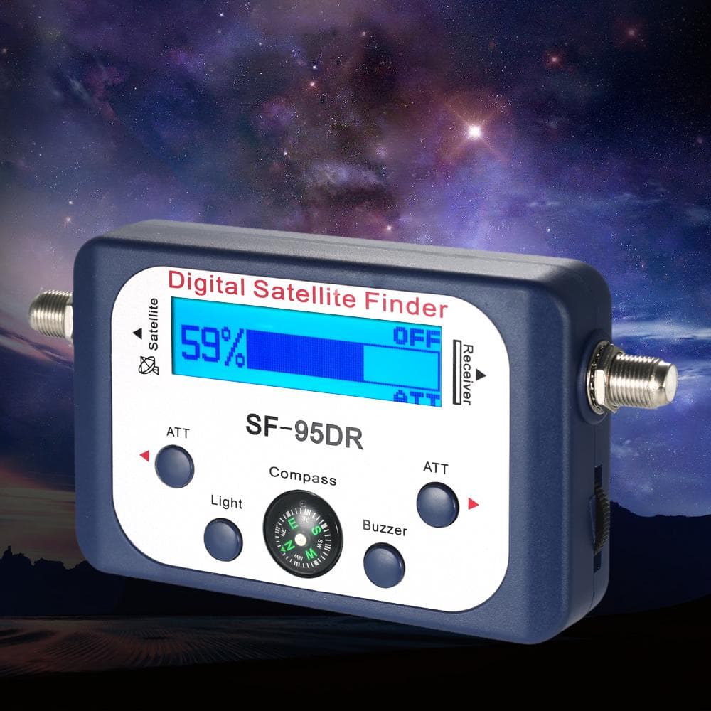 Digital Satellite Signal Meter Mini Meter LCD Display Satfinder & Compass