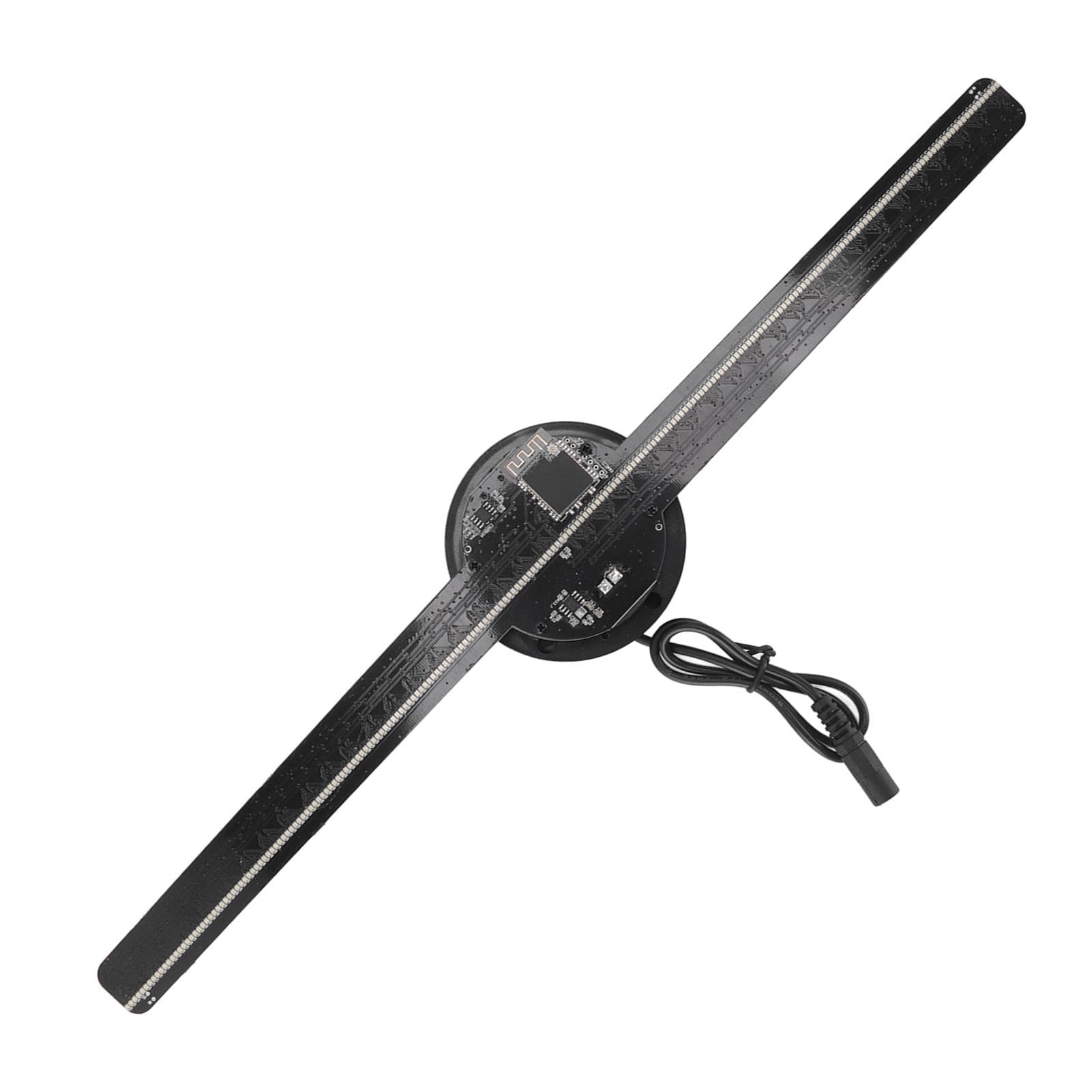 3D Hologram Advertising Machine Air Imaging Rotating Suspension 256 Lamp Beads Support Mobile Phone UK Plug