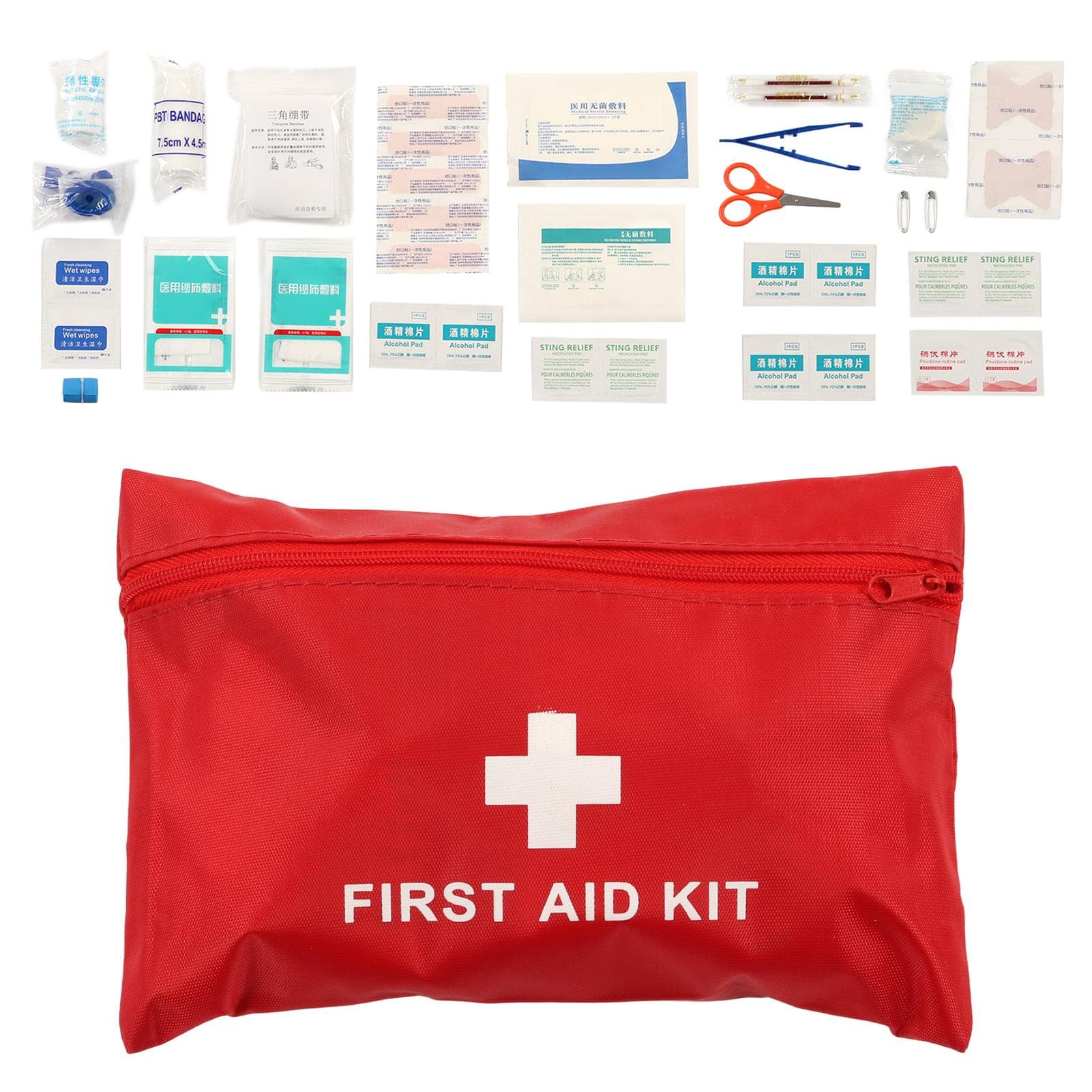 Survival Aid Kit Portable Comprehensive Emergency Aid Kit for Home Outdoor Adventure Earthquake