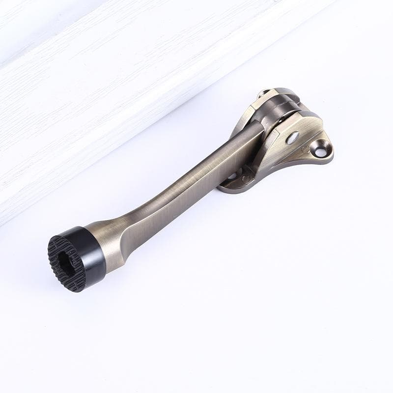 Kick Down Door Stop Door Stopper Foot-Operated Lever High Quality Non-Slip Rubber Home Door Hardware bronze