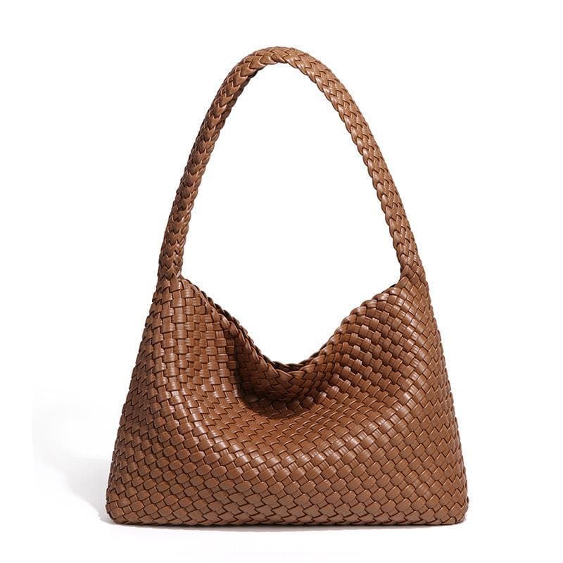Textured, Popular Woven Single-shoulder Women's Bag, Trendy and Versatile, Large-capacity Underarm Bag, Fashionable and Simple Korean-style Tote Bag