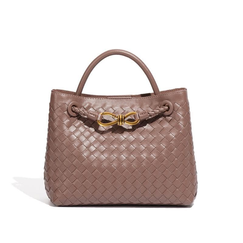 Retro Large-capacity Bag, Women's Hand-woven Bag, Versatile Commuting Handbag, Fashionable and Casual Single-shoulder Crossbody Bag