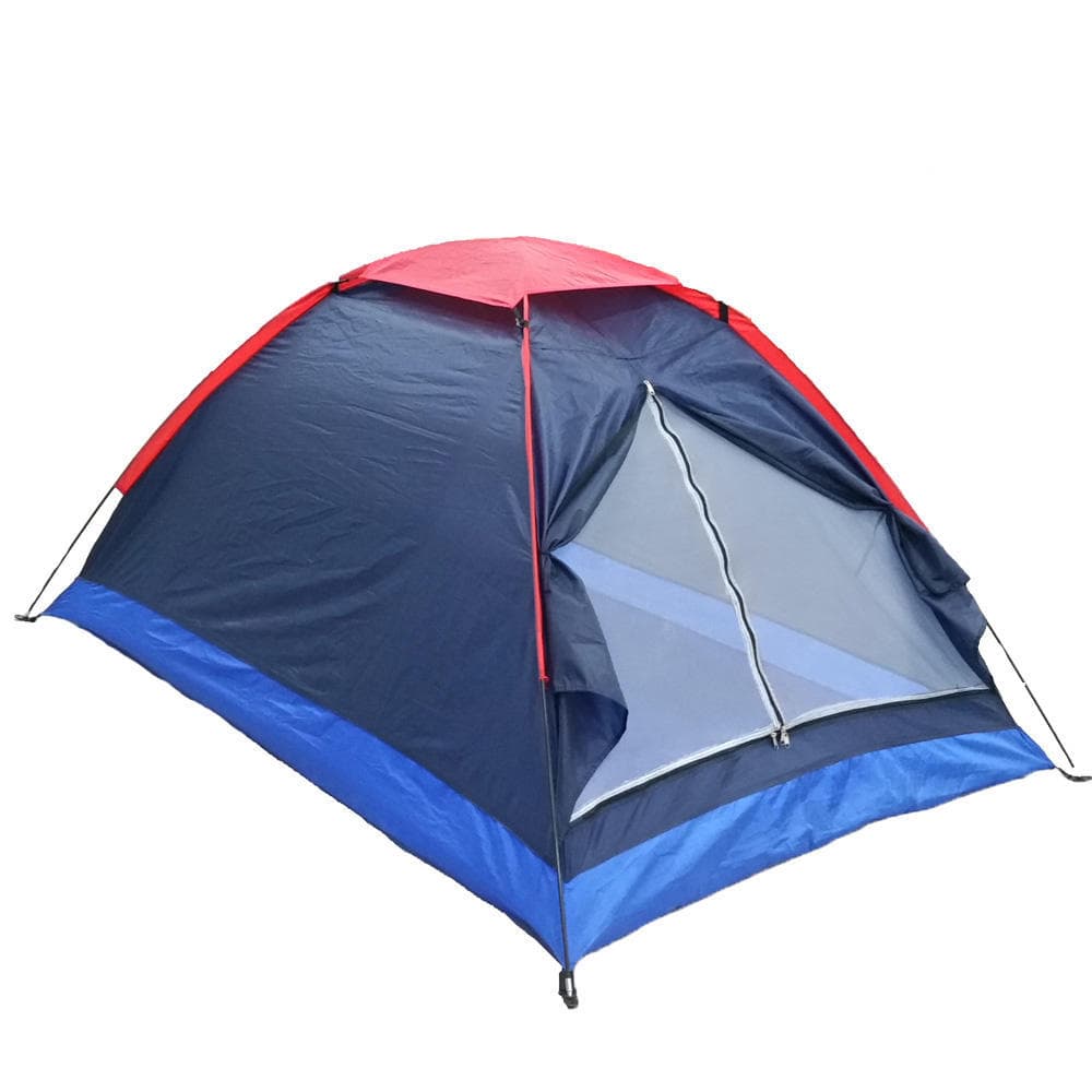 New 2 person Outdoor Camping Waterproof Folding Tent Sinle Layer Hiking blue