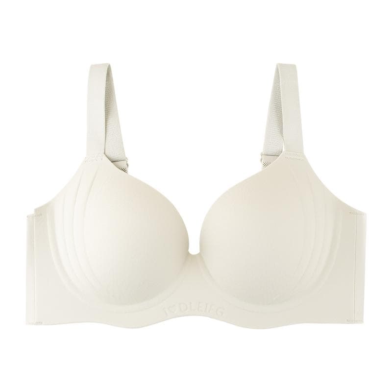 Women's Push-Up Bra Seamless Wireless Brassiere Solid Color Underwear Everyday T-shirt Bras Sexy Ladies Lingerie 36/80BC champagne