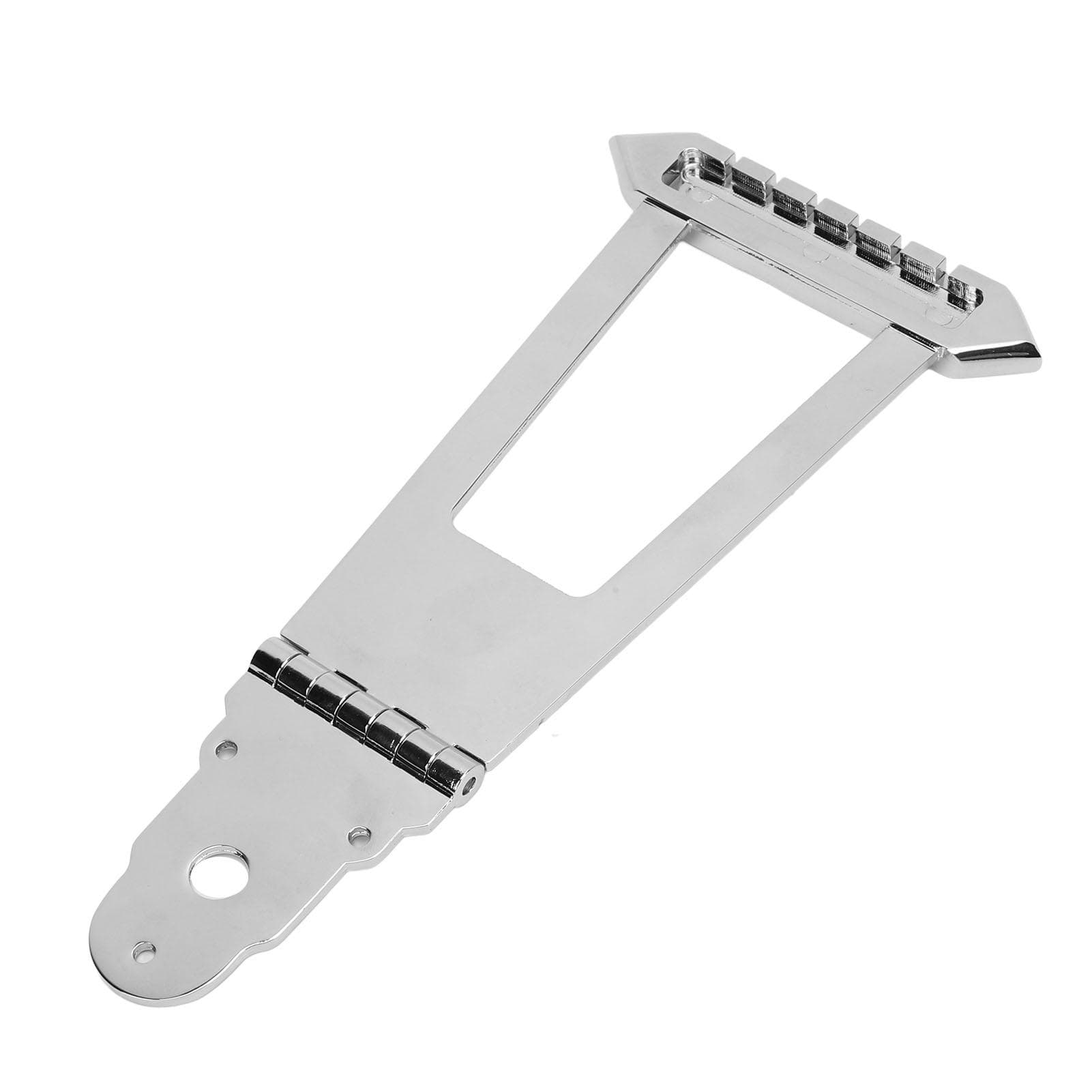 Trapeze Tailpiece 6 String Guitar Bridge Parts Metal for Acoustic Jazz Bass Silver