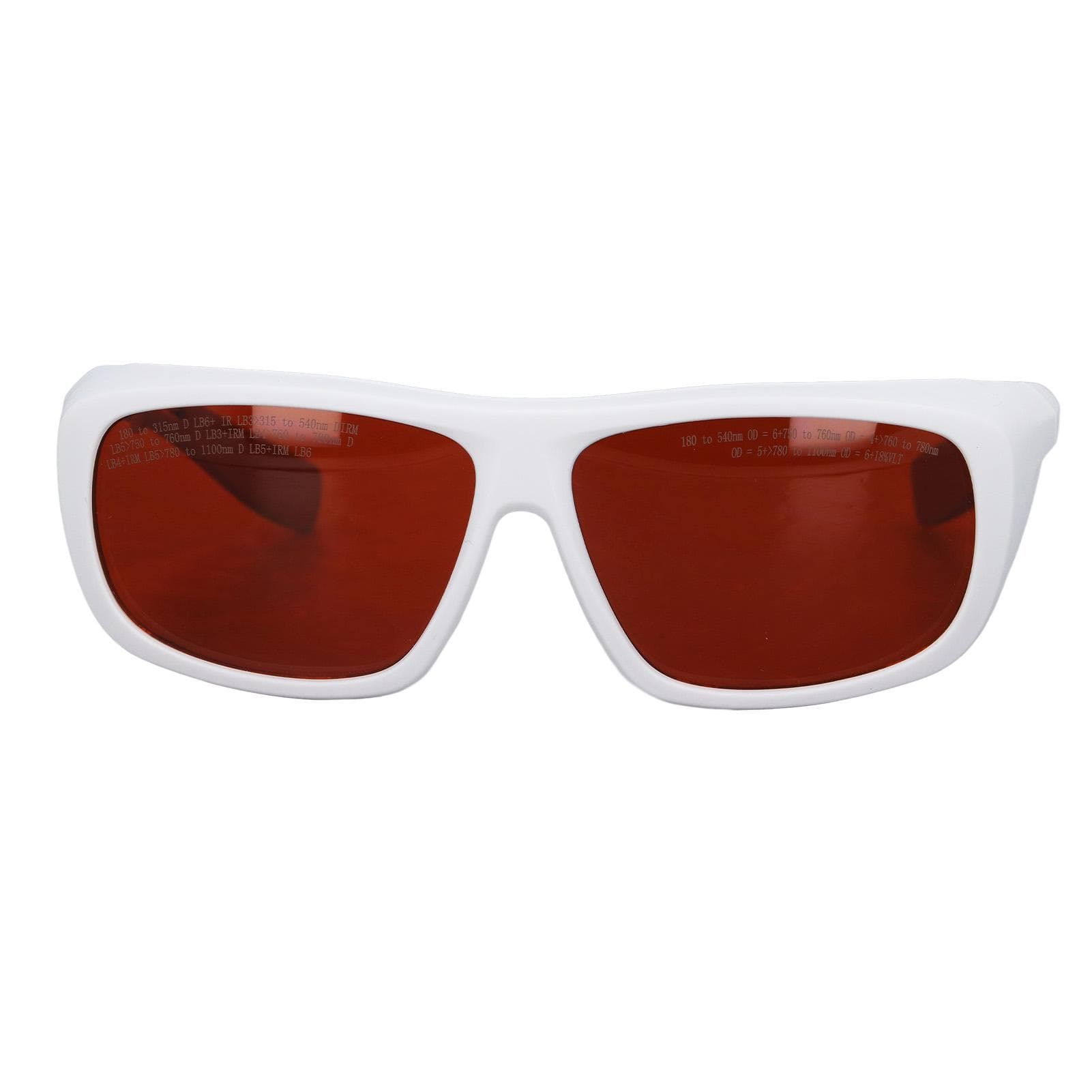 Laser Eye Safety Glasses 180?540nm 750?1100nm Fast Light Response PC Laser Eye Protection Goggles red/white