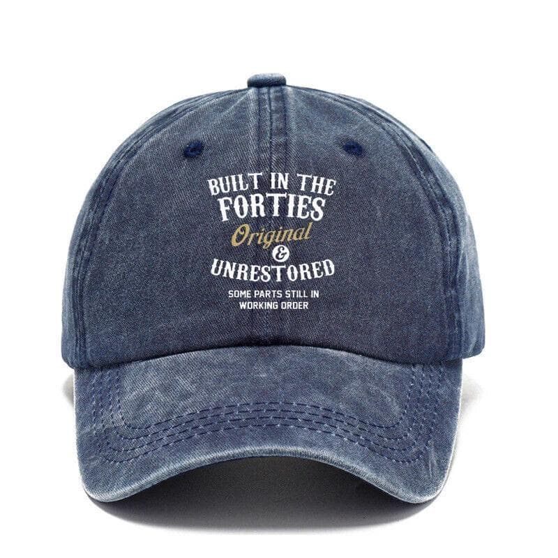 Built In The Forties Original Unrestored Some Parts Still In Working Order for Men Baseball Cap Hats navy blue