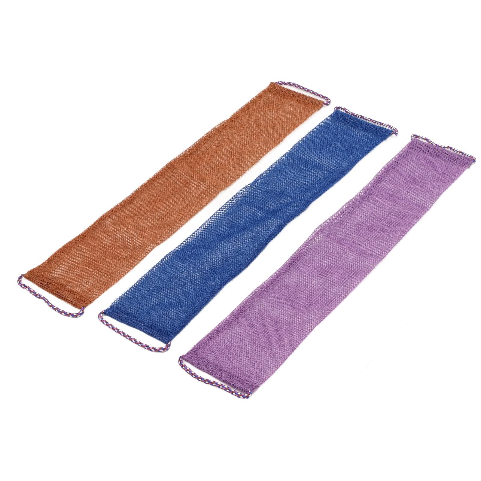 3pcs Exfoliating Back Scrubber Nylon Extended Deep Cleaning Skin Massages Body Scrubber Towel for