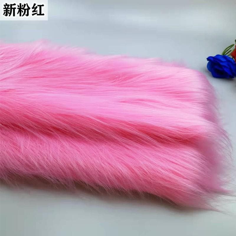 100x180cm Long Faux Fur Fabric Carpet Clothes Doll Plush Stuffed Toy for Needlework DIY Handmade Sewing Accessories 50x180cm