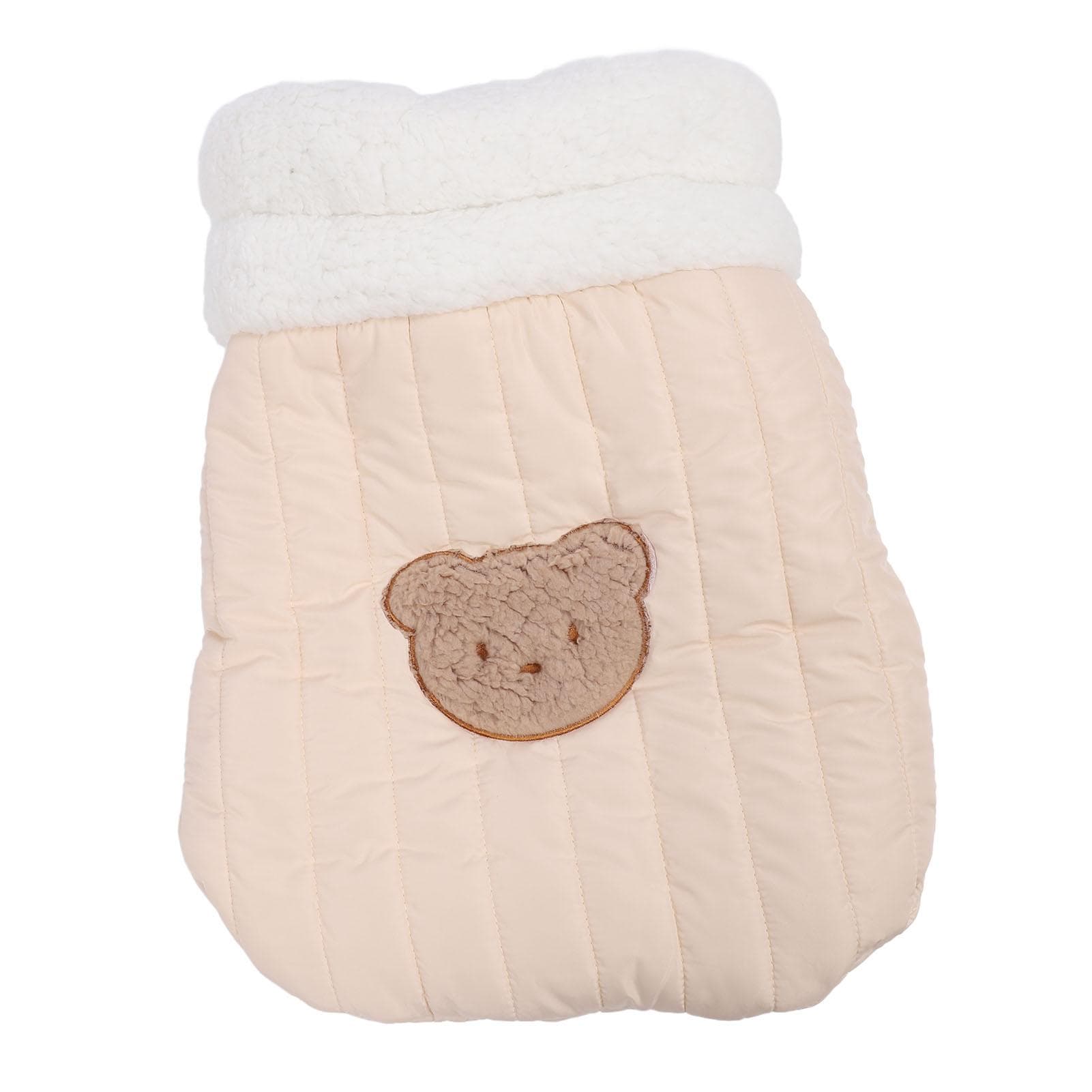 Cat Winter Sleeping Bag PP Cotton Cozy Warm Cat Bed Cave Semi Closed Cat Bed for Indoor Cats M(for 4-6.5kg)