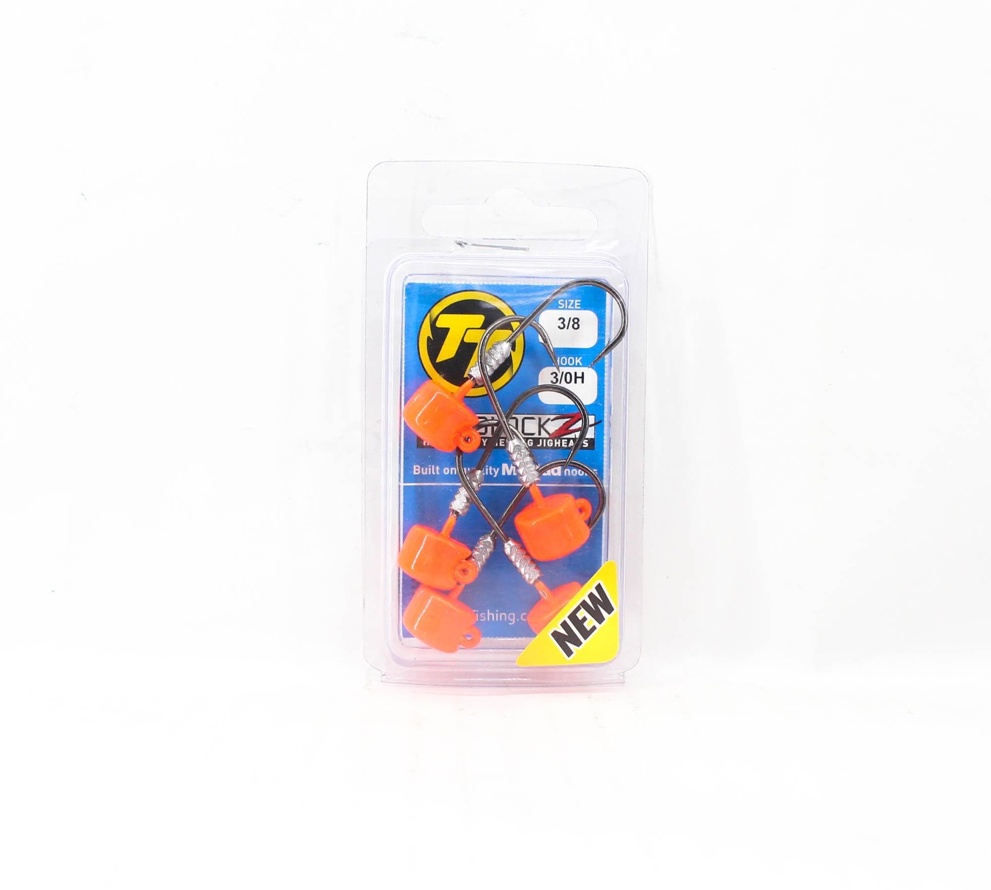 Tackle Tactics TT Nedlockz HD Jig Head Orange 3/8 oz 3/0H 5/pack (7755)