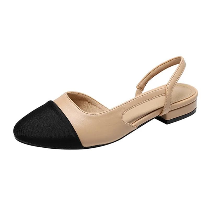 2024 All-match Flats Women‘s Sandals Non-Slip Soft Leisure Shoes Mixed Colors Comfort Low Heel Femme Thick Bottom Designer Shoes 34 khaki
