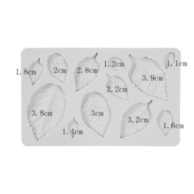 Tree Maple Leaf Mold Silicone Fondant Cake Decorating Tools Chocolate Baking Mould 3D Sugarcraft Resin Clay Homemade Bakeware grey