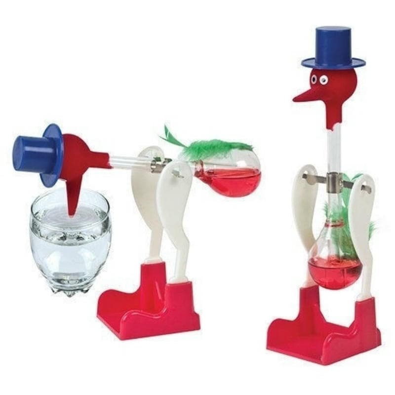 Vintage Retro Happy Drinking Glass Bird Novelty Toy Dips in Water Dipping Dippy Drink
