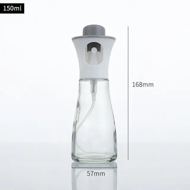 Oil Bottle Kitchen Oil Spray Bottle Cooking Barbecue Spray Bottles for BBQ Tools Oil Dispenser Barbecue Glass Seasoning Bottle grey