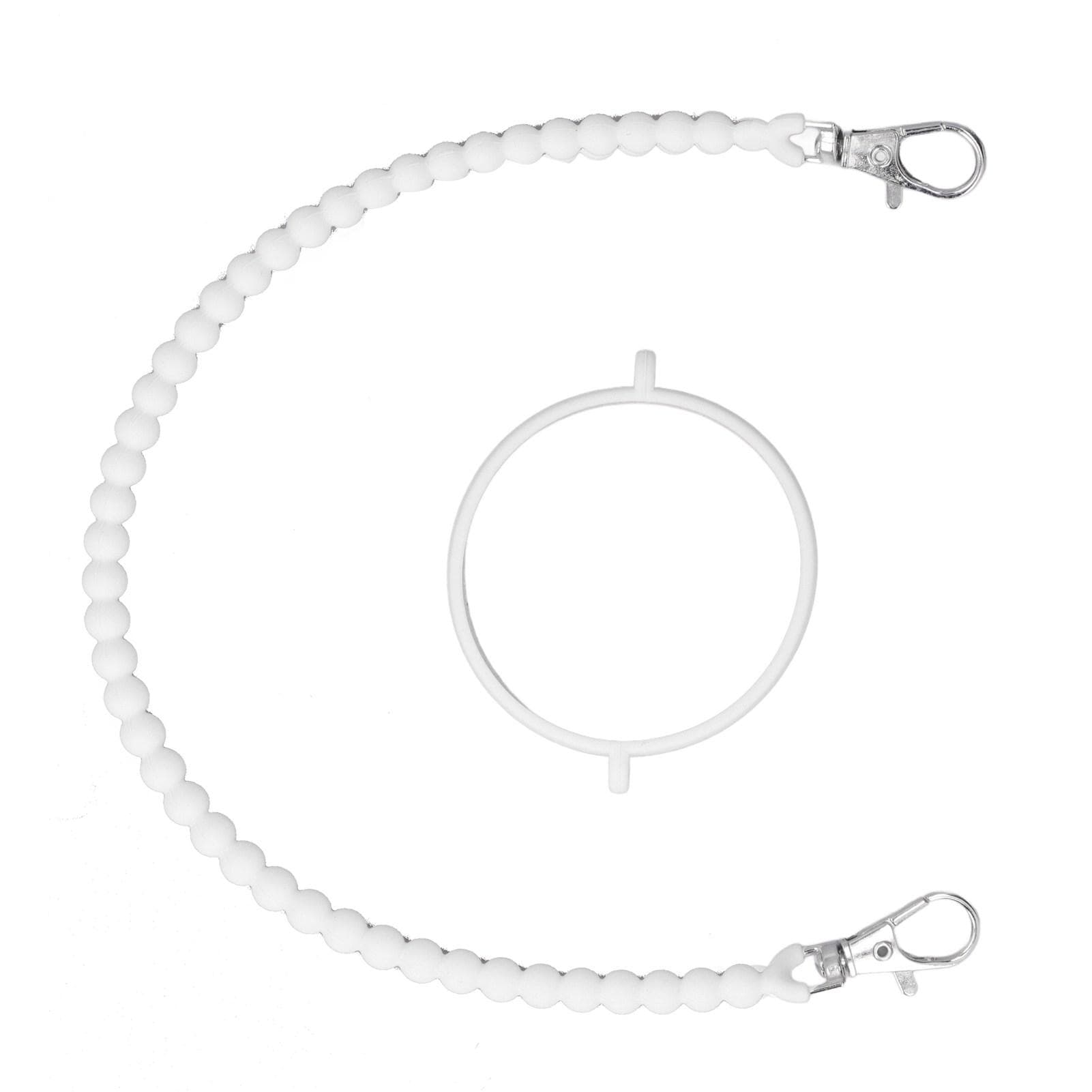 Water Bottle Handle Strap Portable Reliable Multifunctional 37cm Silicone Water Bottle Sling for White