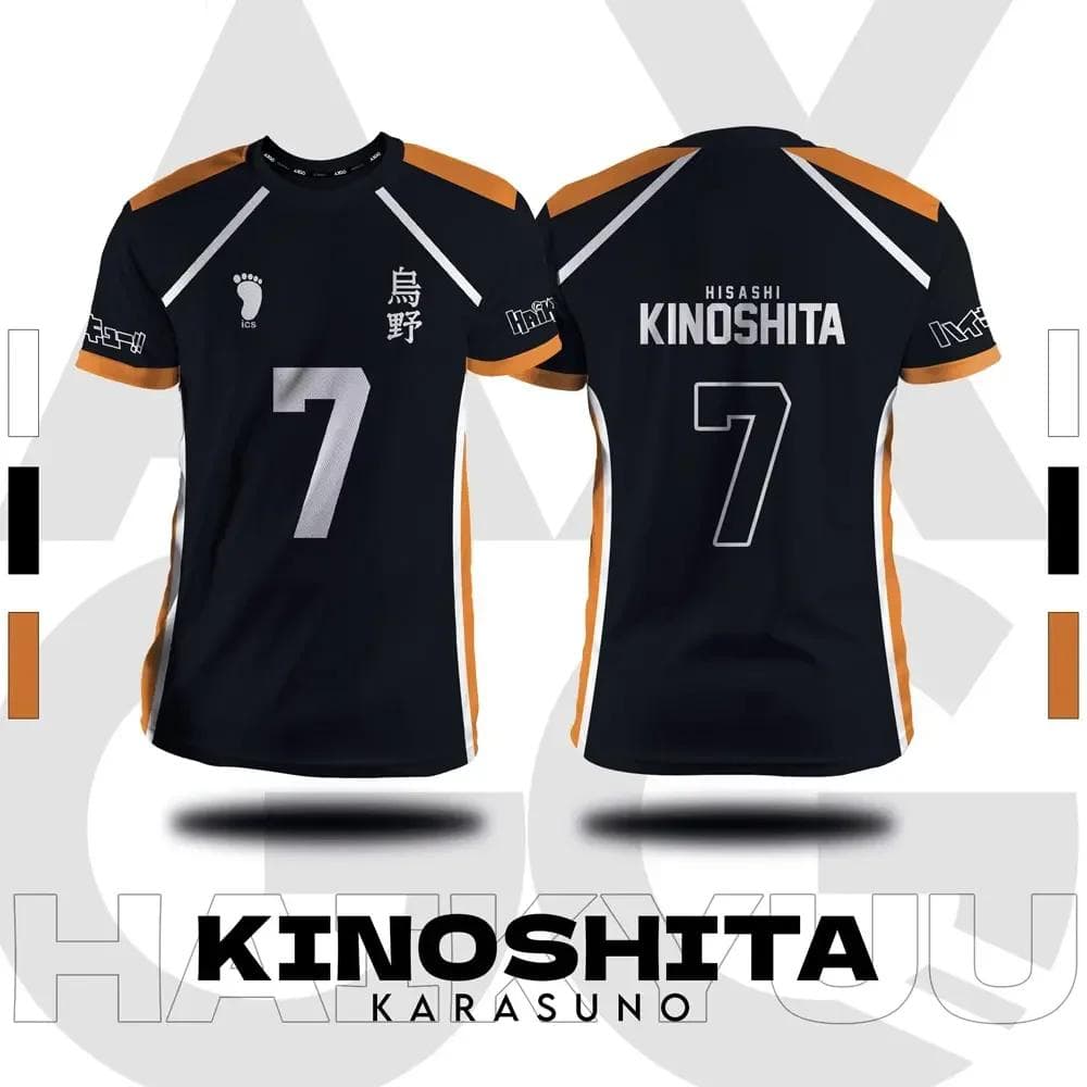 Haikyuu Fukurodani Hinata Cartoon Anime Cosplay Men Jersey Short Sleeve Kids Tee Clothing Unisex Tops New Fashion Women T-shirt M