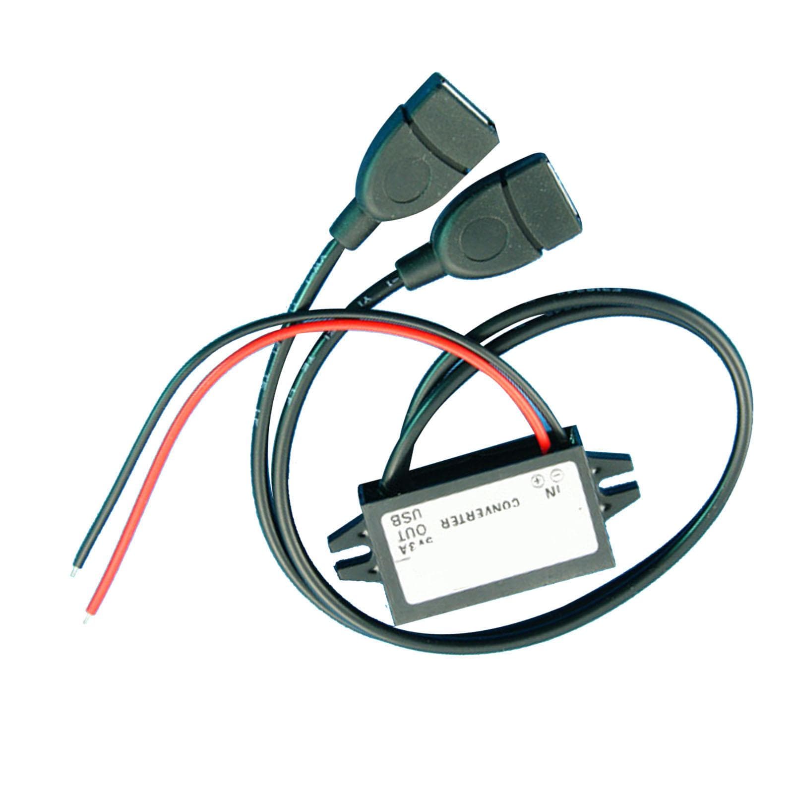 DC to DC Buck Converter Module 12V to 5V Power Adapter Reduced Voltage Regulator Dual USB Output