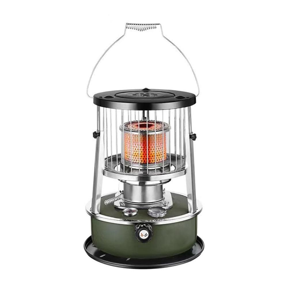 Kerosene Heaters for Indoor Use Portable Handheld Kerosene Stoves for Camping, Cooking Non-Electric dark green