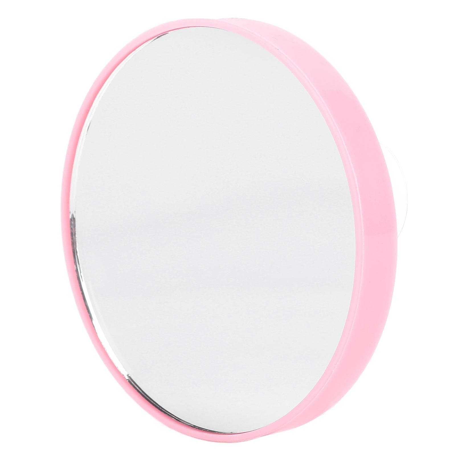 7.5CM 10X Magnifying Mirror With 2 Suction Cups Easy Mounting Round Shape Magnified Makeup Mirror pink