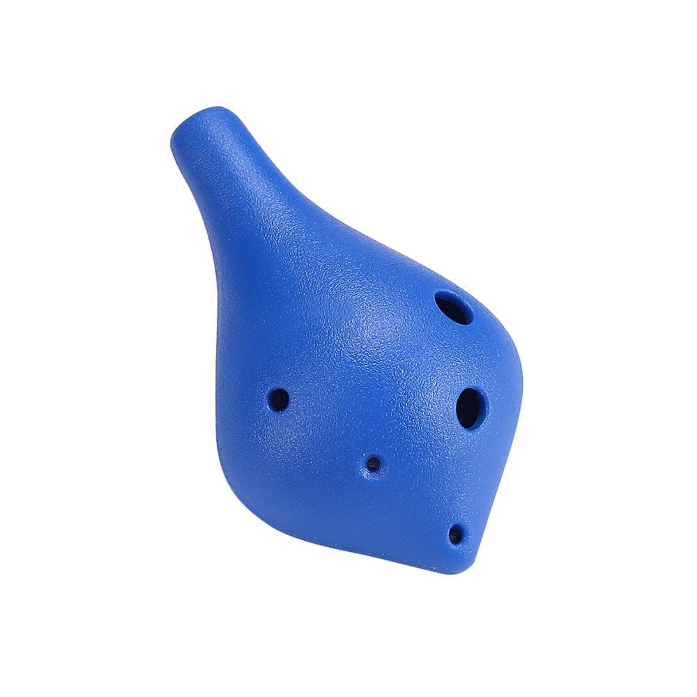 6 Holes Resin Ocarina Alto C Simple Style Musical Instrument for Music Lover and Beginner blue