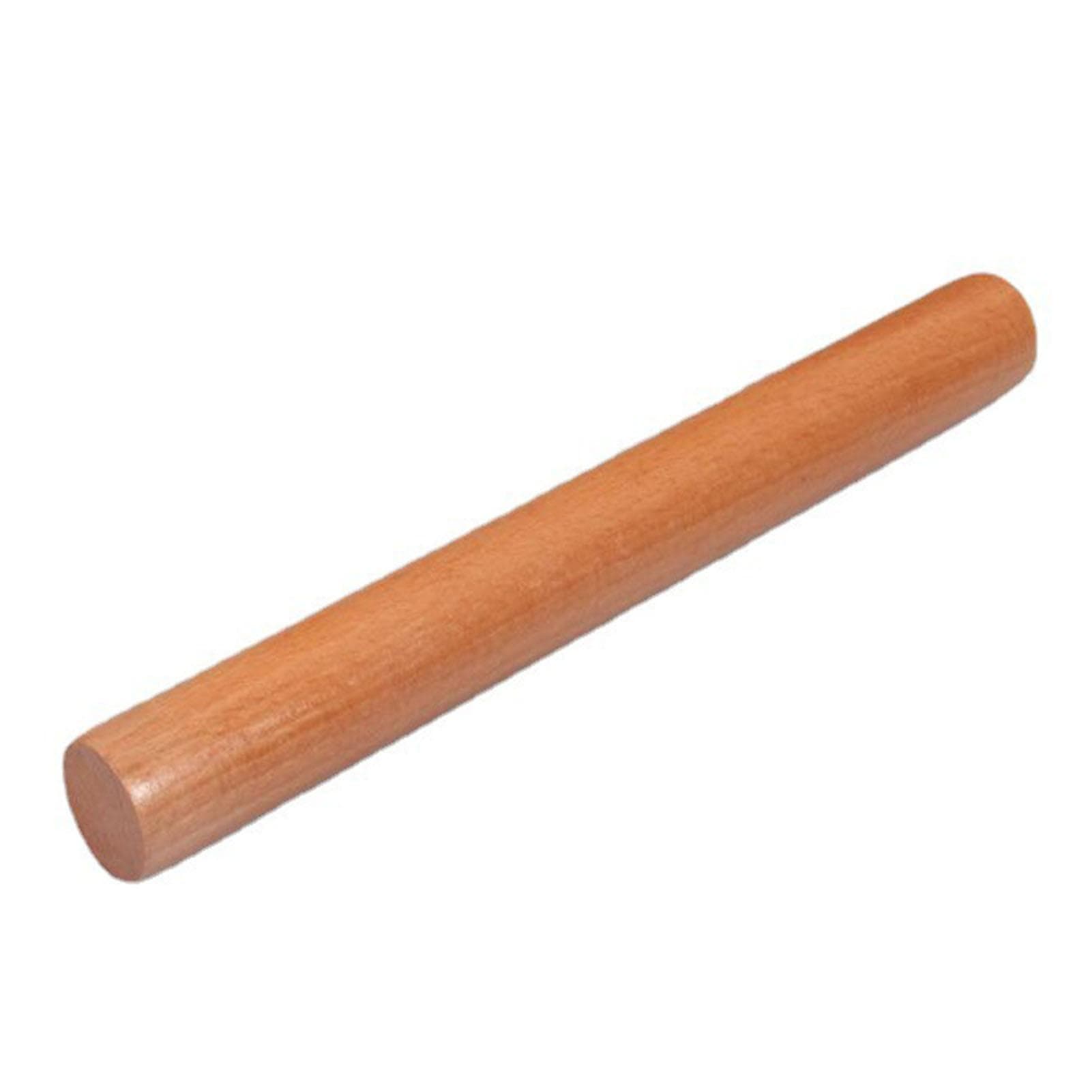 Wood Rolling Pin Multifunctional Notstick Dough Roller Pin for Kitchens Baking Light Brown