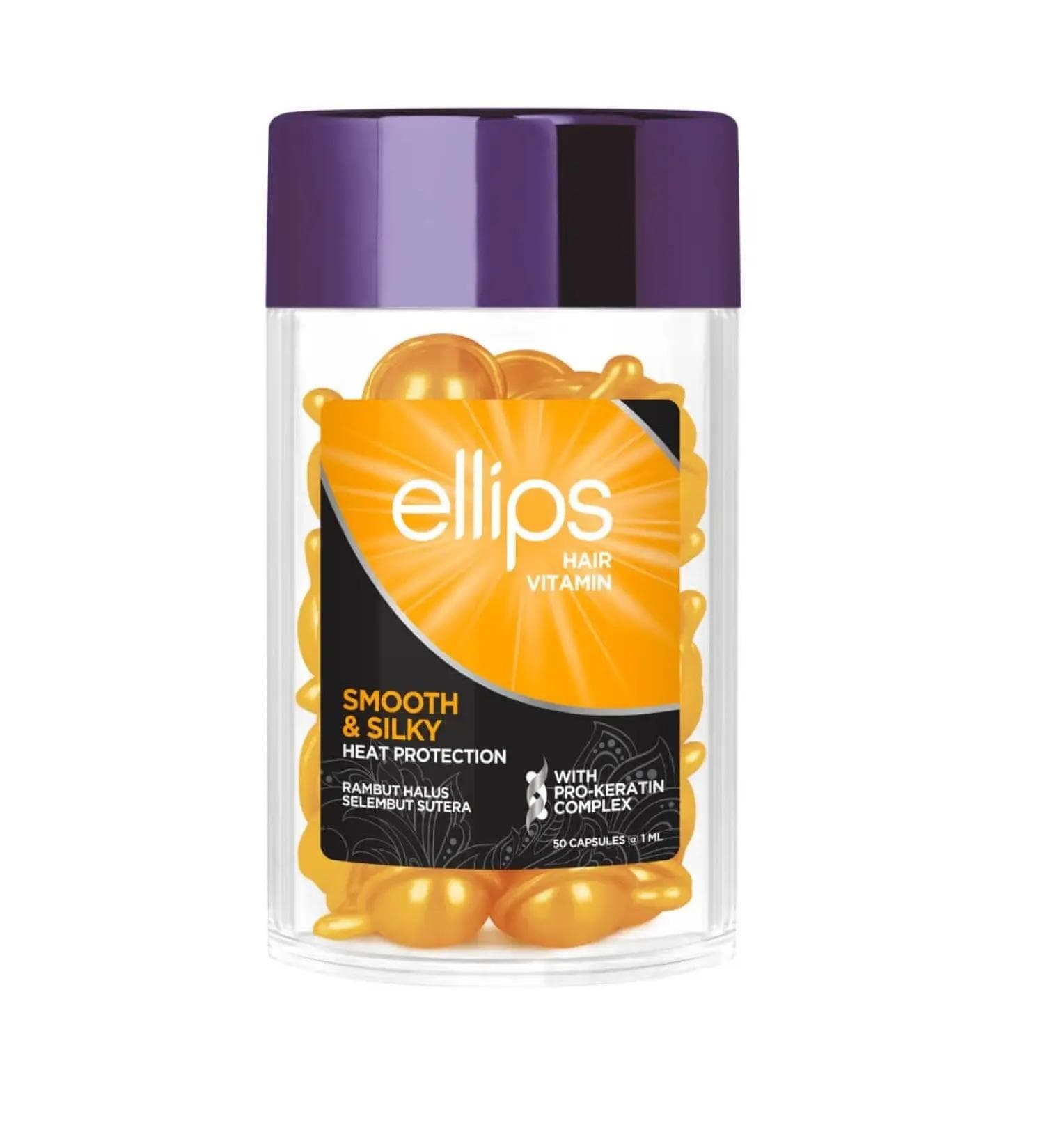 Vitamins-oil for hair Flawless silk with Pro-Keratin Complex Smooth silky Ellips 50 pcs