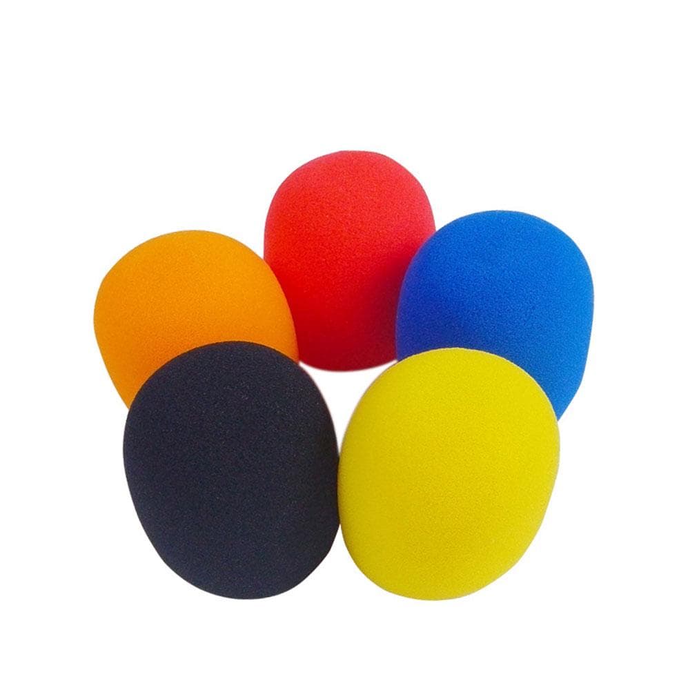 5pcs/lot Universal Mic Accessories Foam Cover Handheld Microphone Windshield Sponge Cap Ball Shape multicolour