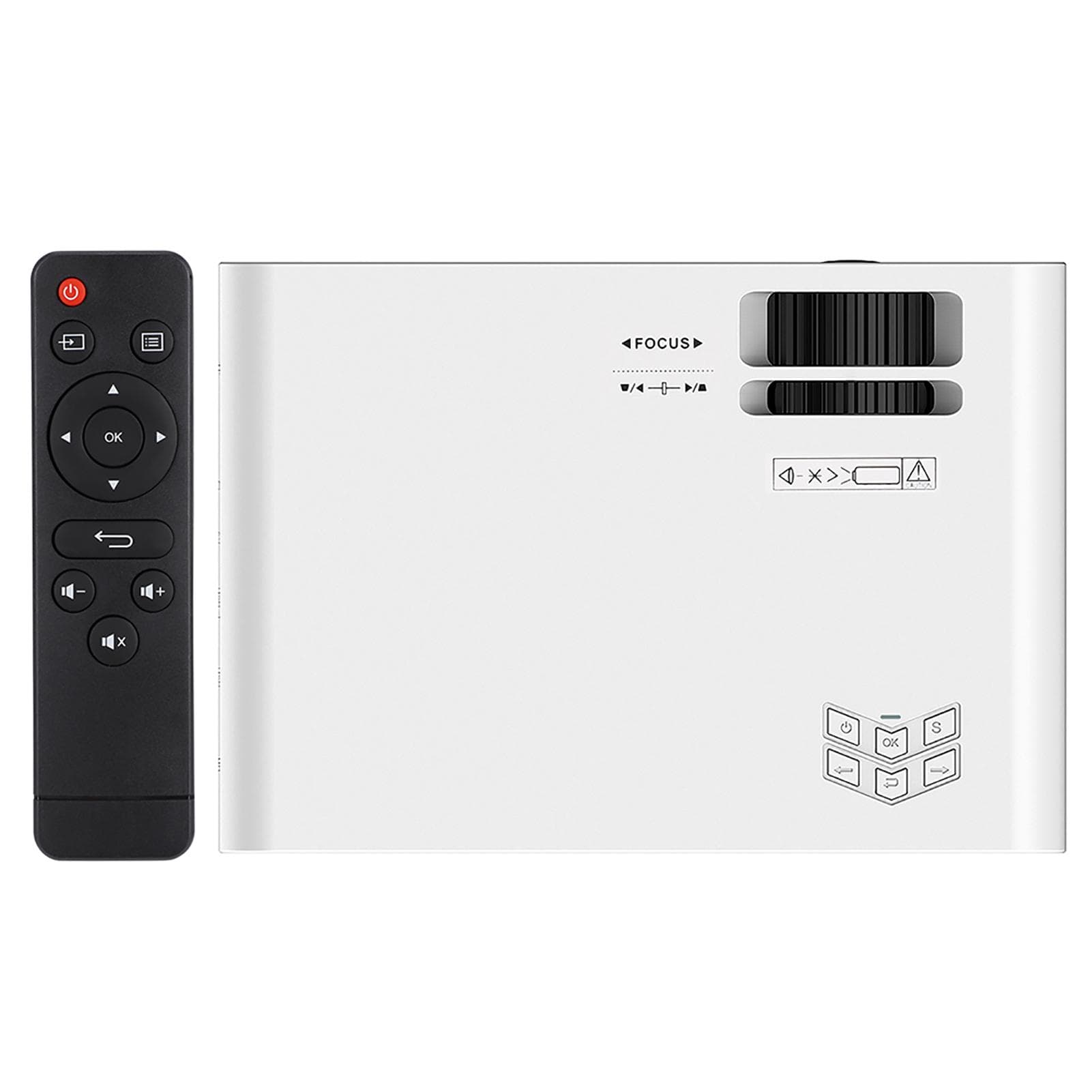 W80 Same Screen 720p 3D Portable HD LCD Multimedia Player Projector White AU PLUG