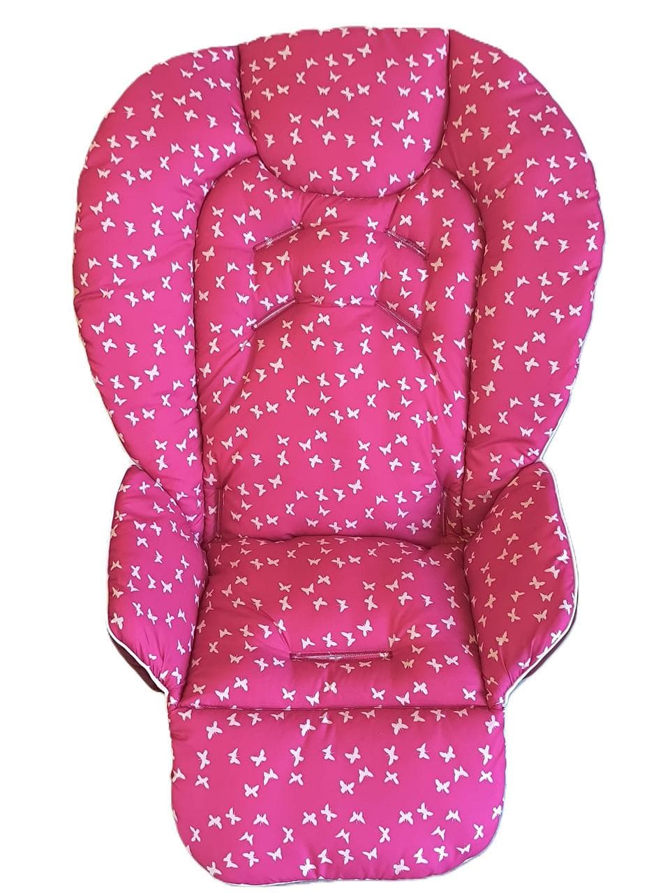 Chicco Polly highchair waterproof cover with pattern, water-repellent highchair insert one size