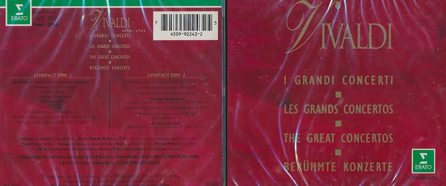 CD VIVALDI - Concerto Grosso Payer-le, Simone 4509922432 Erato Germany Classical Used
