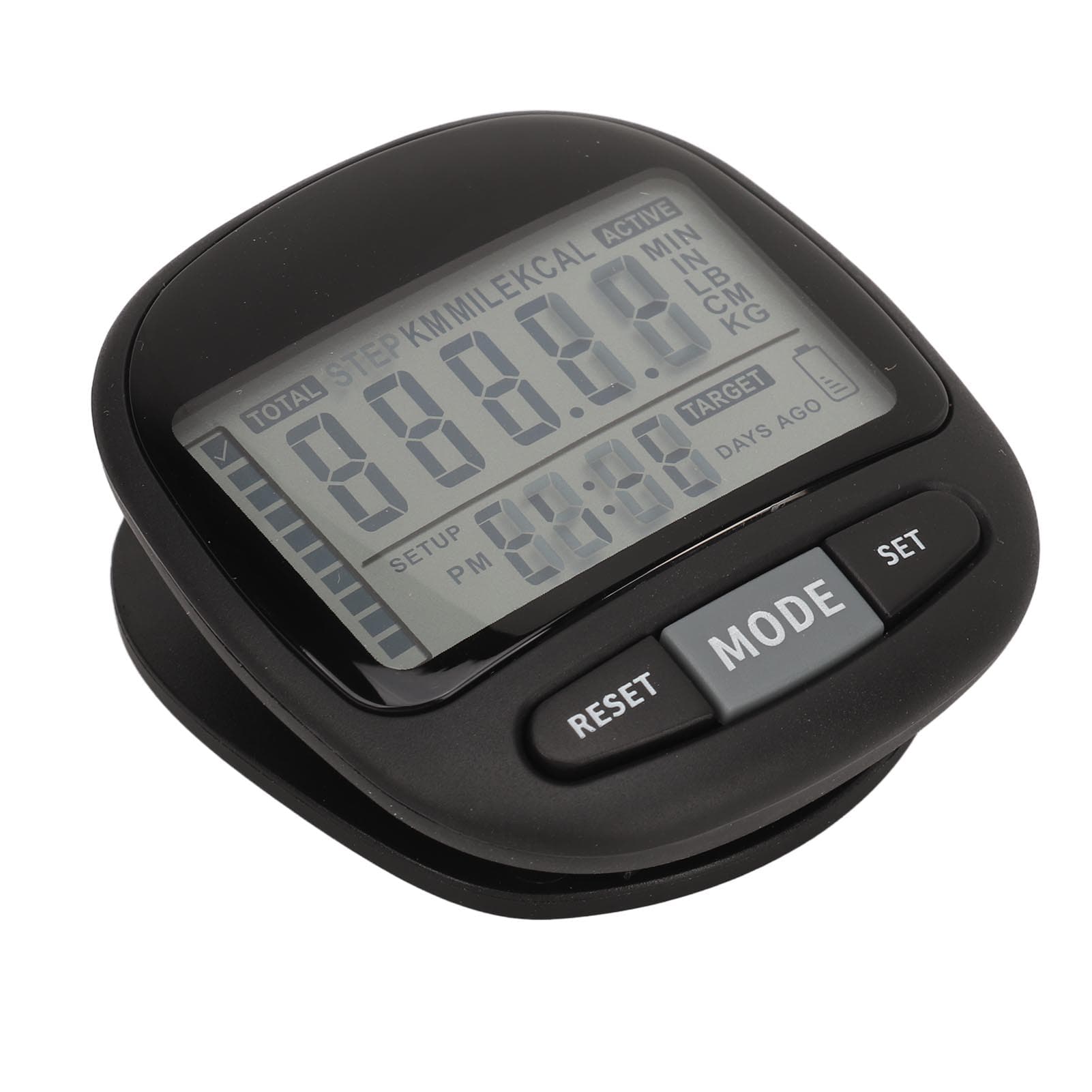 3D Pedometer with Lanyard 210MAH Tracks Calorie Burning Personalized Target Accurate Step Counter