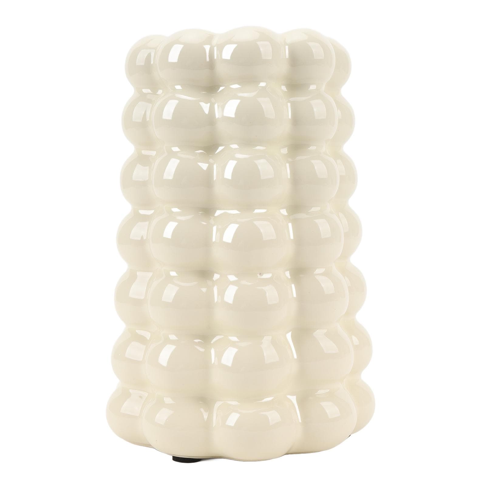 Plating Bubble Ceramic Vase Decorative Light Luxury Unique Bubble Flower Pot for Living Room Study