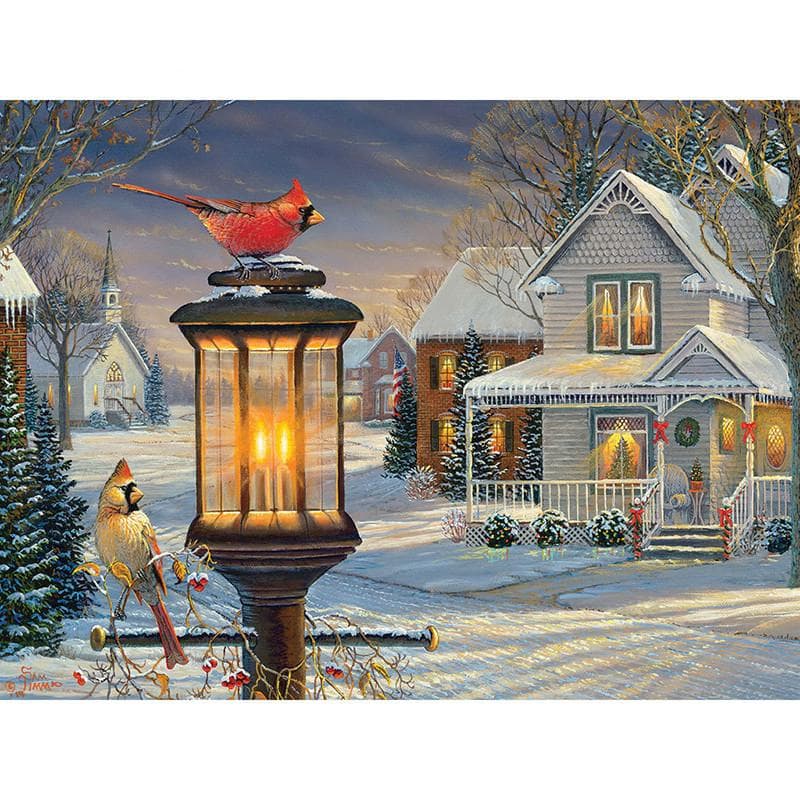 5D DIY Diamond Painting Christmas Birds Embroidery Mosaic Cross Stitch Rhinestone Decoration 20X30CM