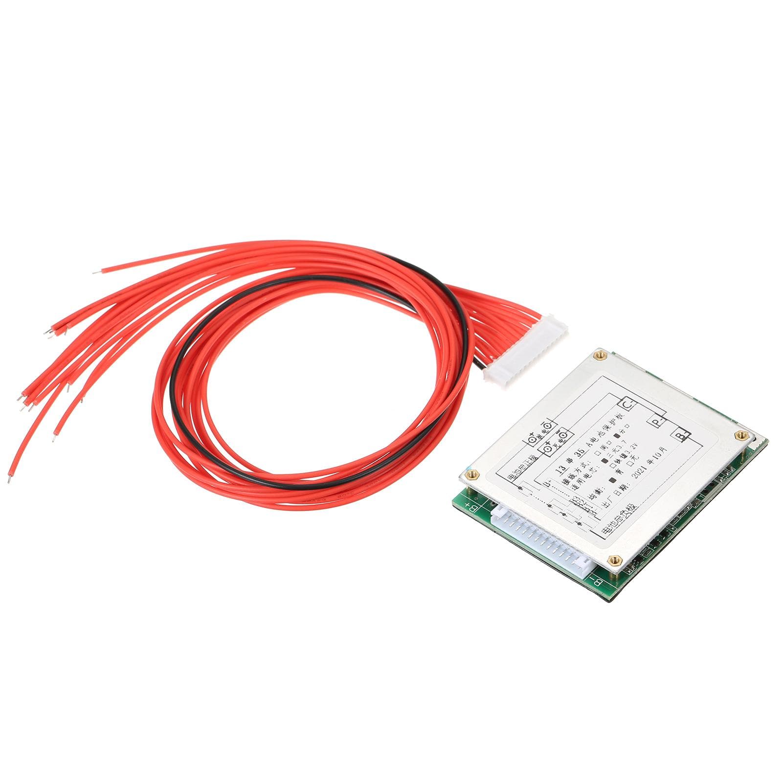 13S 35A 48V Protections Board Lithium Batterys BMS/PCB/PCM Board Balance Integrated Circuits Board multicolour