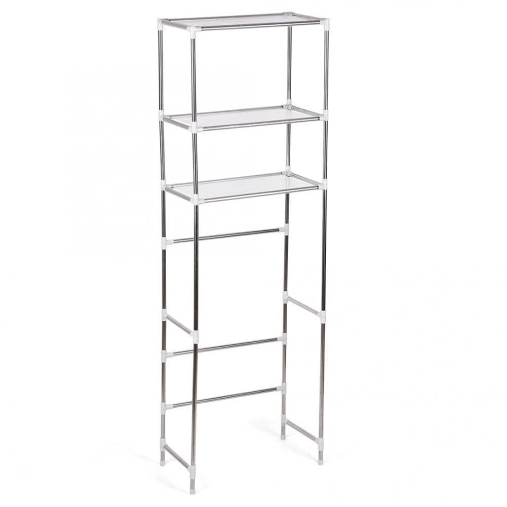 Storage Rack Over Toilet Laundry Washing Machine Bathroom 3‑Tier Shelf Unit Organizer 165*53cm White
